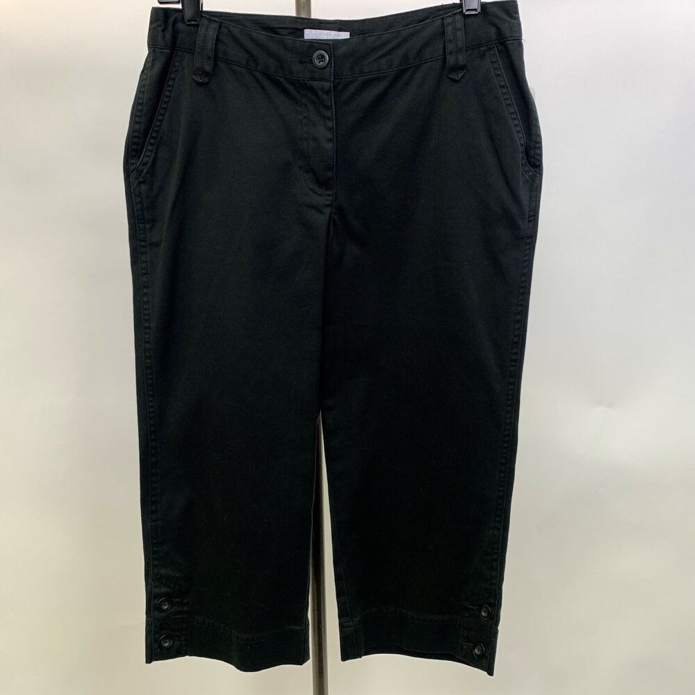 Charter Club Women's Pants Size 6 Black Allison Fit Pedal Pusher NWT